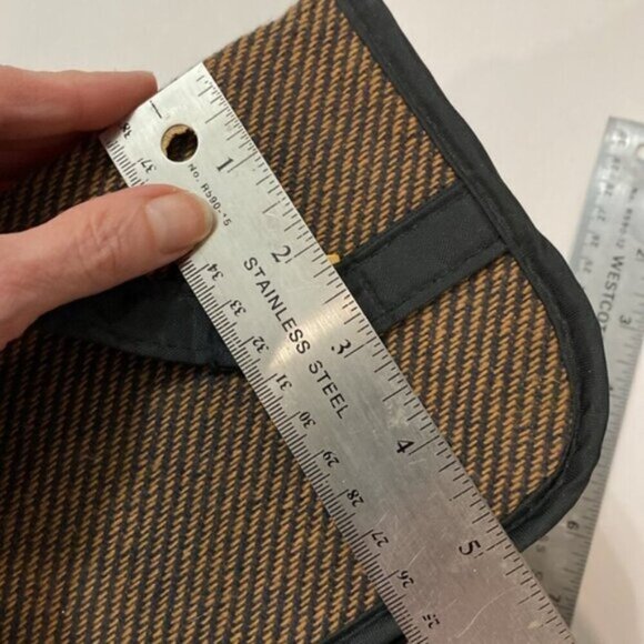 Maggie B brown and black make up bag case - Picture 10 of 15